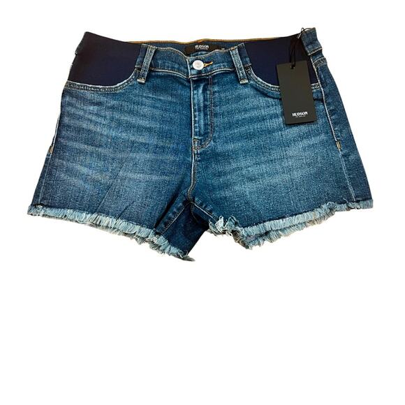 Hudson Jeans Gemma Mid Rise Maternity Denim Shorts Size 29 NWT - Picture 2 of 8
